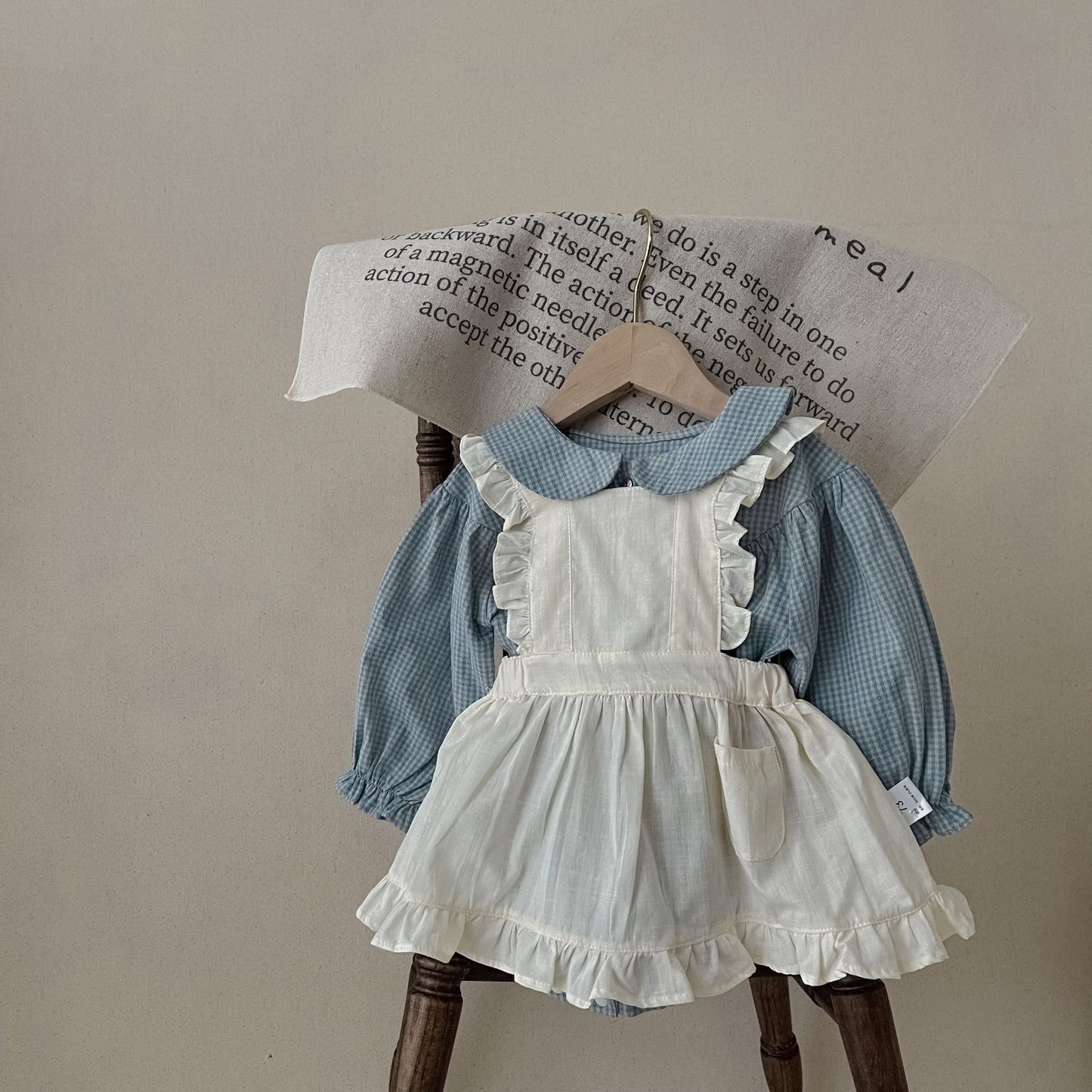 Infant Long Sleeve, Small Romper and Small Overskirt