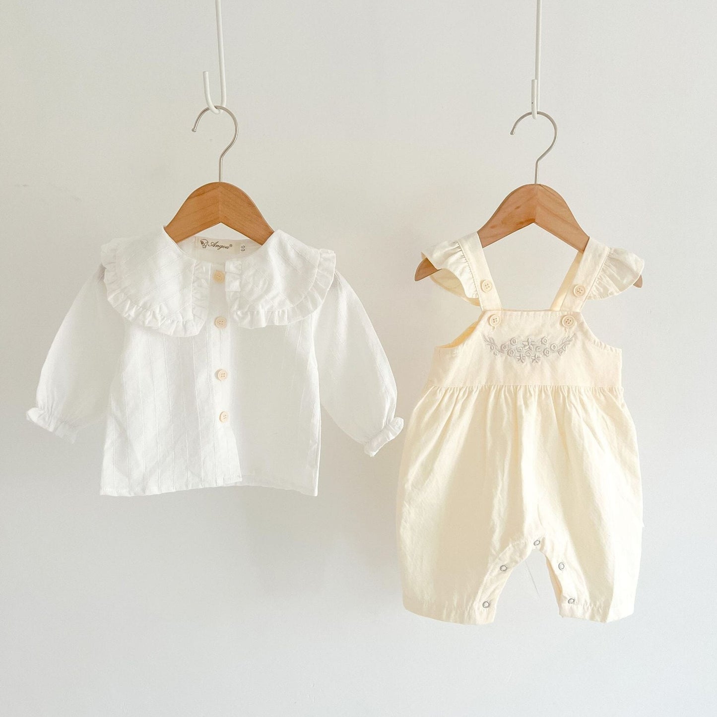 Baby Girl Adjustable Suspender Romper