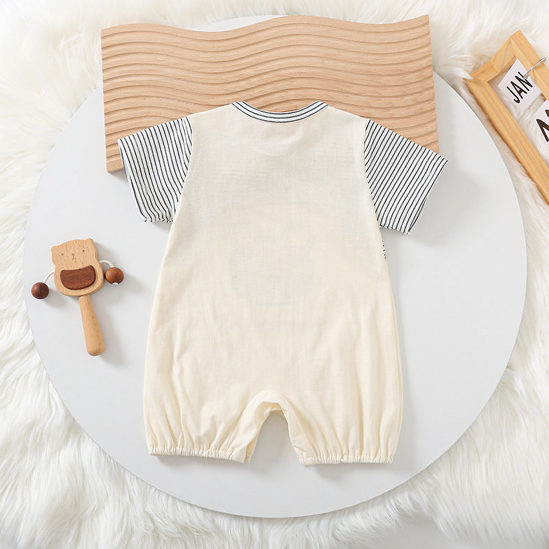 Baby Short Sleeve Bear Rompers