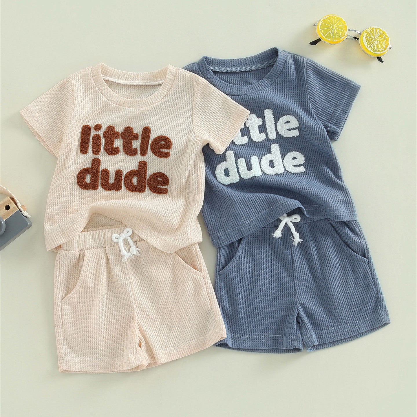 Little Dude Shirt and Shorts Set