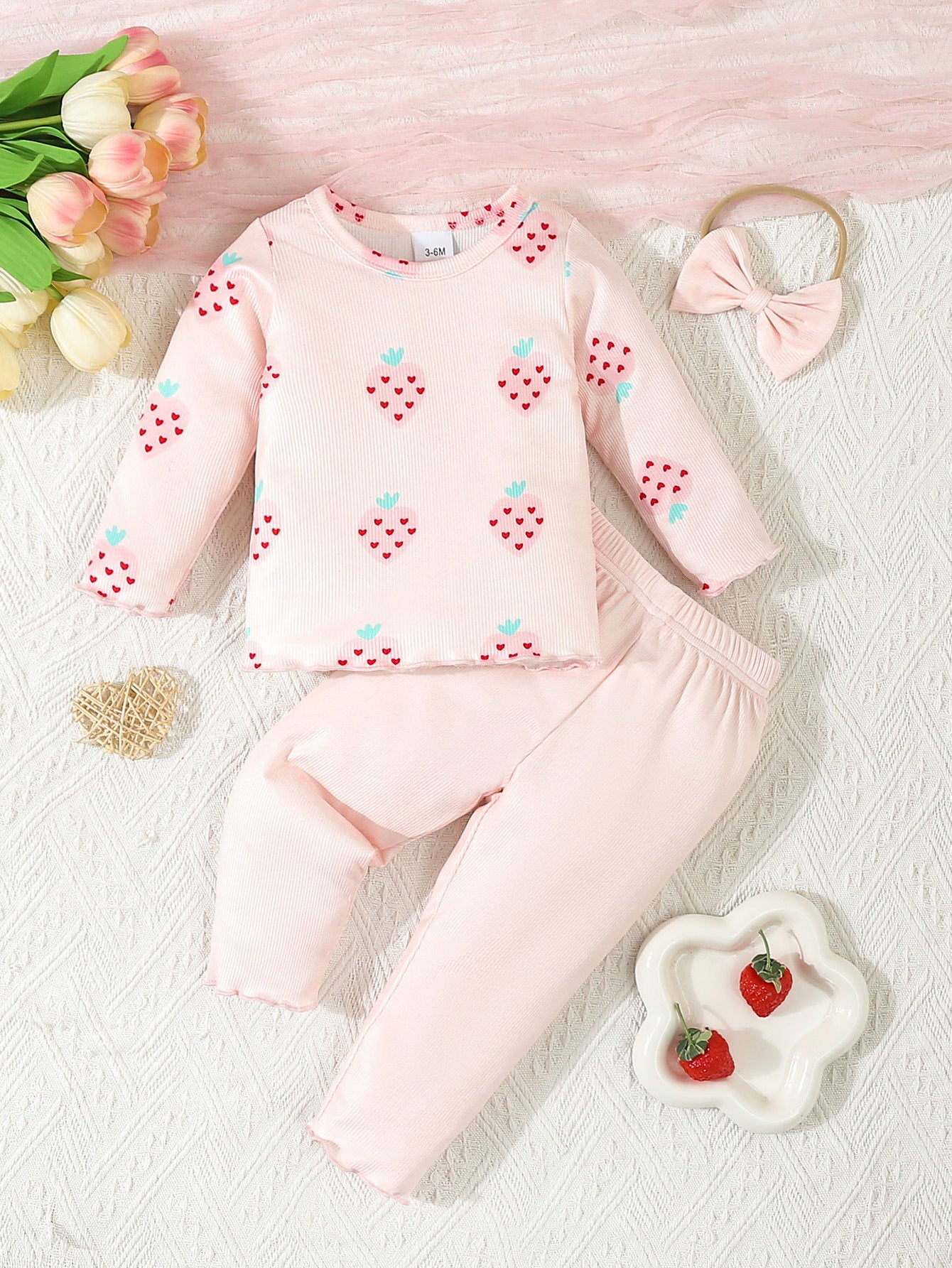 Infant Pink 3-piece Set