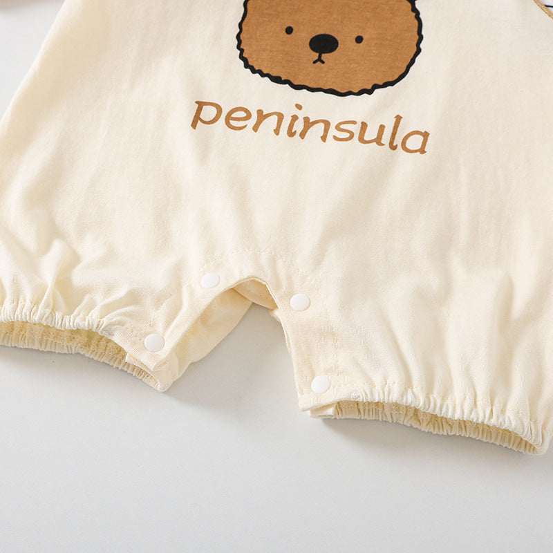 Baby Short Sleeve Bear Rompers