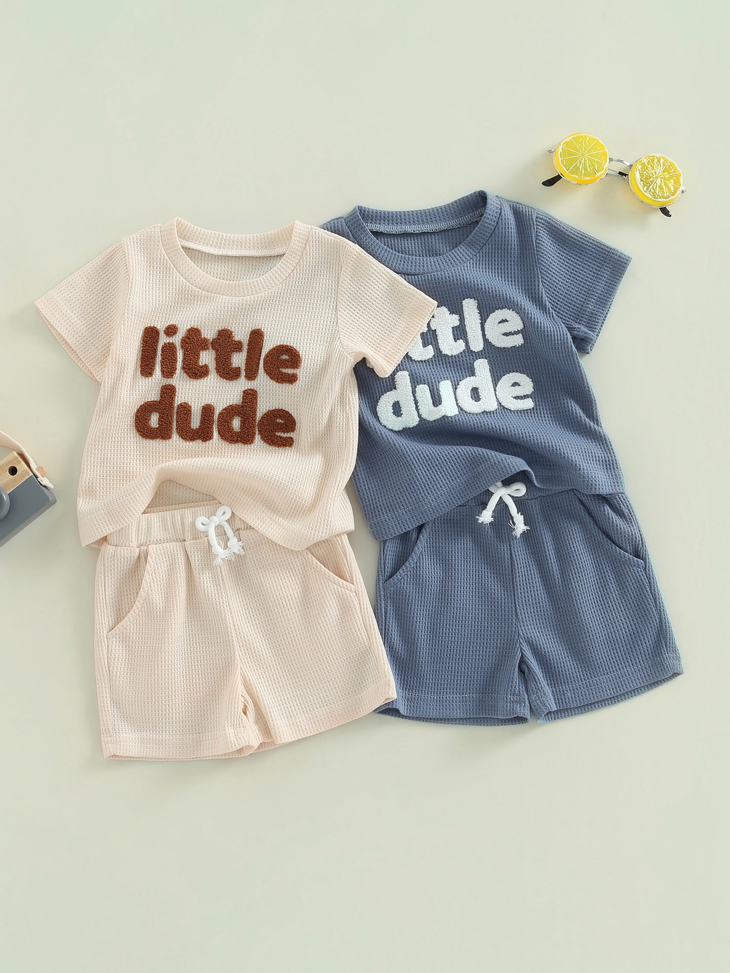 Little Dude Shirt and Shorts Set