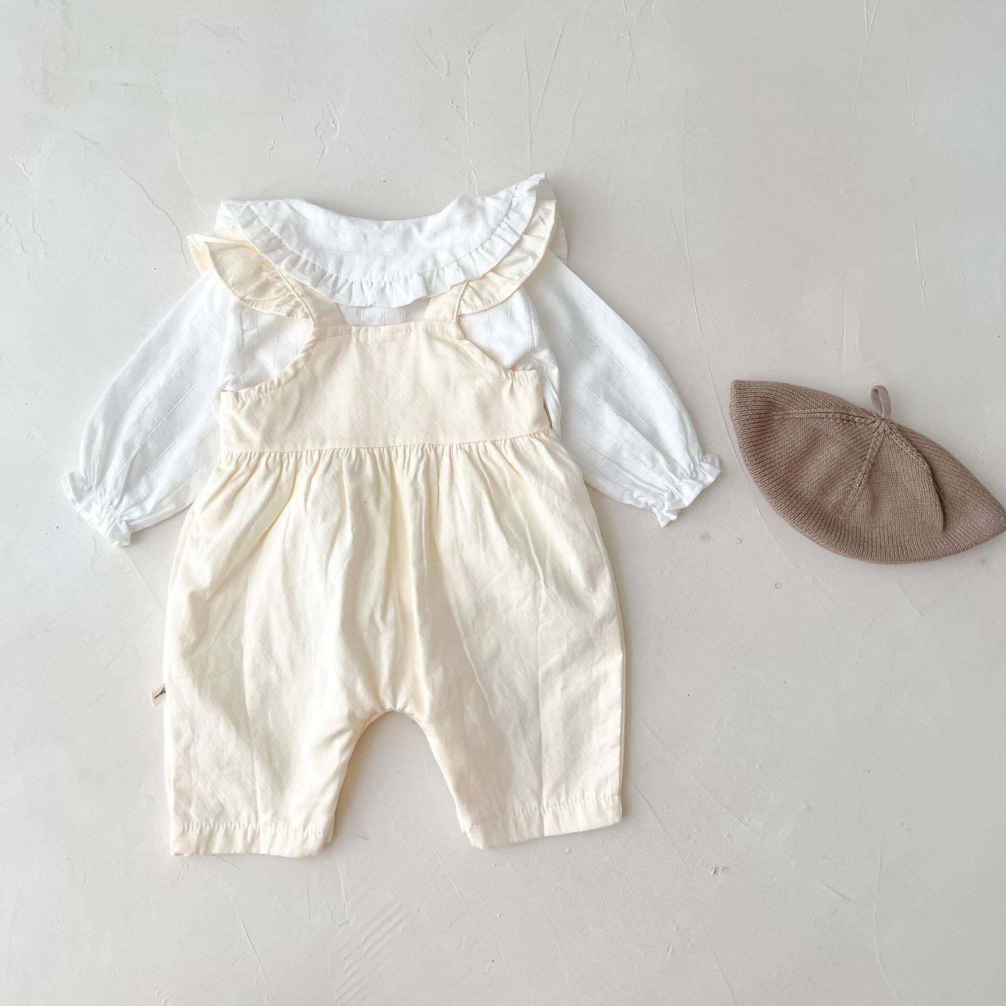 Baby Girl Adjustable Suspender Romper