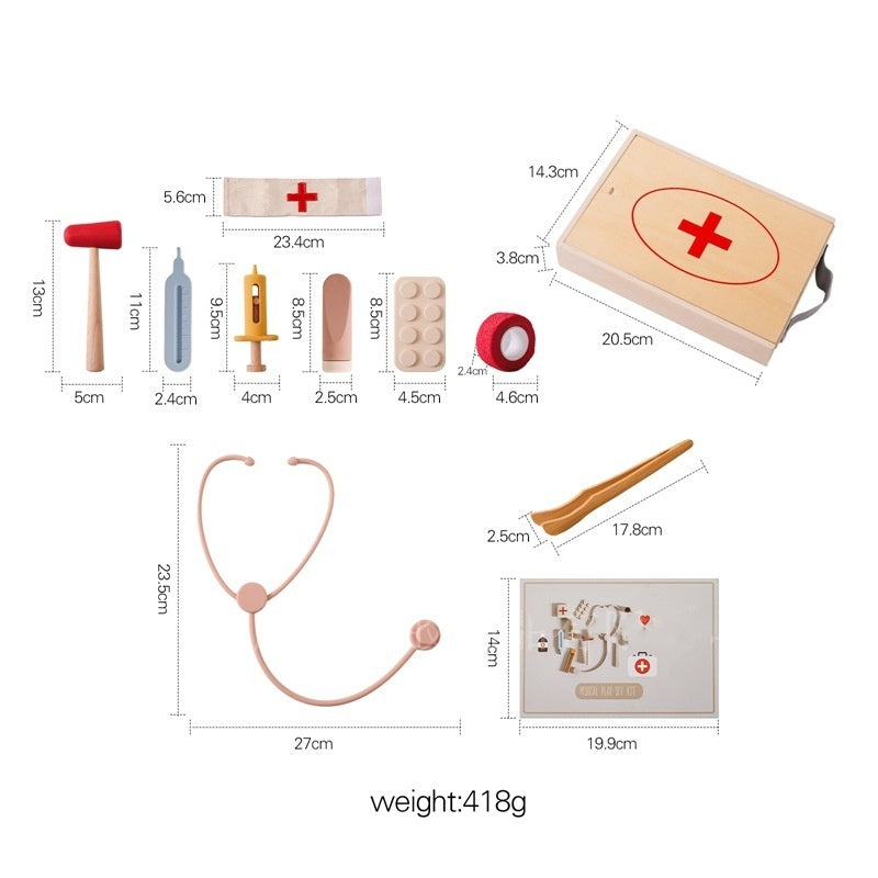 Children Doctor Stethoscope Educational Toy Set