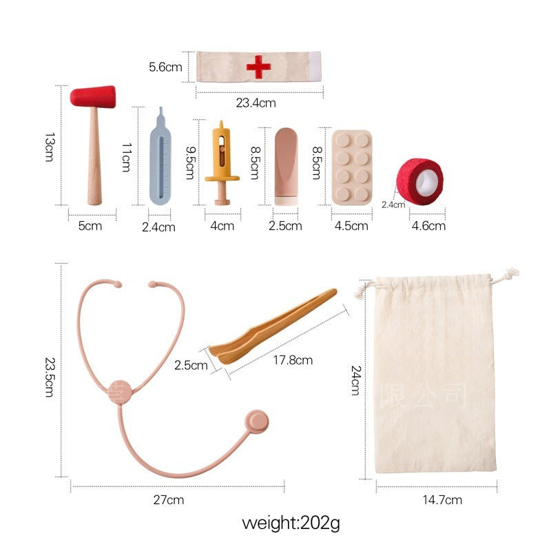 Children Doctor Stethoscope Educational Toy Set